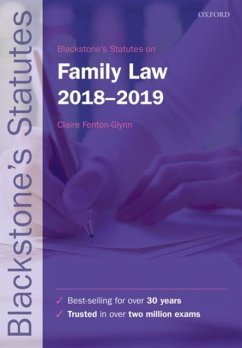 Blackstone's Statutes on Family Law 2018-2019 - Fenton-Glynn, Claire (University Lecturer in Law and a Director of S