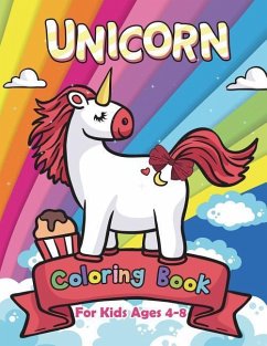 Unicorn Coloring Book for Kids Ages 4-8 - Art, V.
