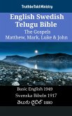 English Swedish Telugu Bible - The Gospels - Matthew, Mark, Luke & John (eBook, ePUB)