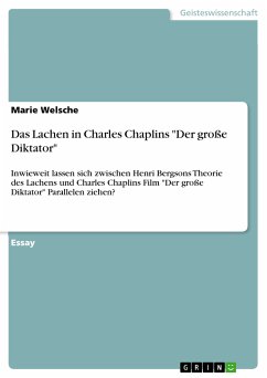 Das Lachen in Charles Chaplins &quote;Der große Diktator&quote; (eBook, PDF)