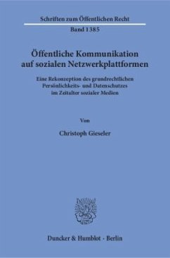 Öffentliche Kommunikation auf sozialen Netzwerkplattformen - Gieseler, Christoph