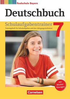 Deutschbuch 7. Jahrgangsstufe - Realschule Bayern - Schulaufgabentrainer mit Lösungen - Wiesiollek, Sonja;Bildl, Gertraud;Wießmann, Gunder;Kroiß, Renate