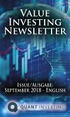 2018 09 Value Investing Newsletter by Quant Investing / Dein Aktien Newsletter / Your Stock Investing Newsletter (eBook, PDF)