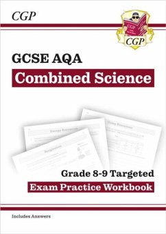 Cover GCSE Combined Science AQA Grade 8-9 Targeted Exam Practice Workbook (includes answers)