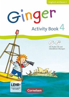 Ginger - Allgemeine Ausgabe Activity Book 4. Ab Klasse 3. Mit interaktiven Übungen online - Kraaz, Ulrike;Hollbrügge, Birgit;Simon, Christel