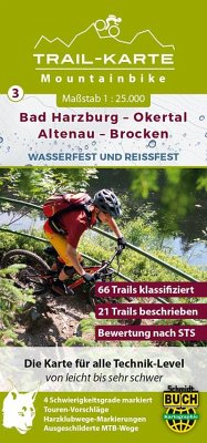 MTB Trail-Karte Bad Harzburg - Okertal - Altenau - Brocken - Schmidt, Maximilian