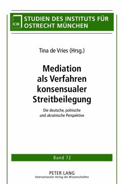Mediation als Verfahren konsensualer Streitbeilegung (eBook, PDF)