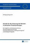 Gruende fuer die Zulassung der Revision in deutschen Prozessordnungen (eBook, PDF)