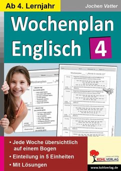 Wochenplan Englisch 4 (eBook, PDF) - Vatter, Jochen