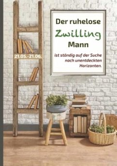 Der ruhelose Zwilling Mann ist ständig auf der Suche nach unentdeckten Horizonten - Kaufer, Silvia