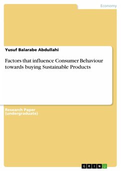 Factors that influence Consumer Behaviour towards buying Sustainable Products (eBook, PDF) - Balarabe Abdullahi, Yusuf