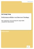 Performanceeffekte von Directors' Dealings (eBook, PDF)