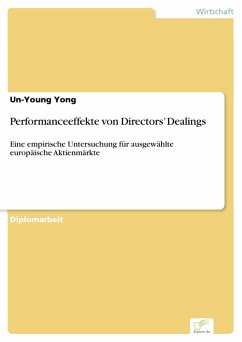 Performanceeffekte von Directors' Dealings (eBook, PDF) - Yong, Un-Young