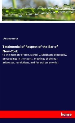Testimonial of Respect of the Bar of New-York,