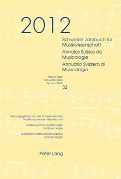 Schweizer Jahrbuch fuer Musikwissenschaft- Annales Suisses de Musicologie- Annuario Svizzero di Musicologia (eBook, PDF)
