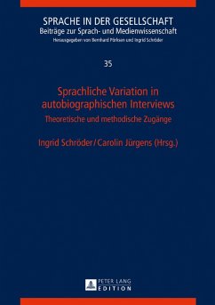 Sprachliche Variation in autobiographischen Interviews (eBook, PDF)