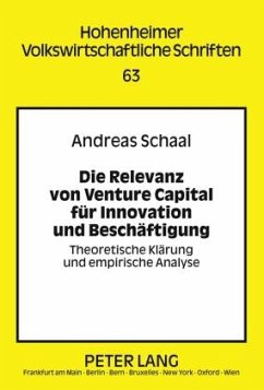 Cover Die Relevanz von Venture Capital fuer Innovation und Beschaeftigung (eBook, PDF)