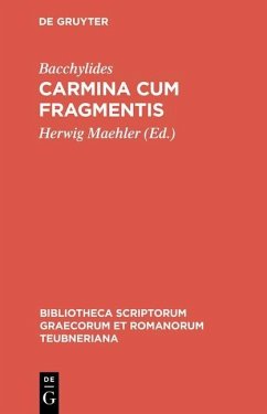 Carmina cum fragmentis (eBook, PDF) - Bacchylides