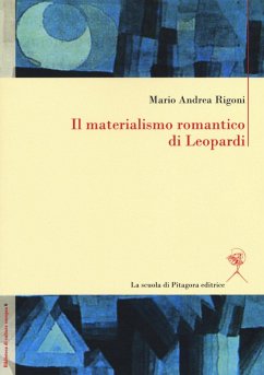Cover Il materialismo romantico di Leopardi