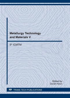 Cover Metallurgy Technology and Materials V (eBook, PDF)