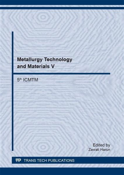 Metallurgy Technology and Materials V (eBook, PDF)