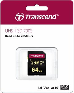 Transcend SDXC 700S 64GB Class 10 UHS-II U3 V90