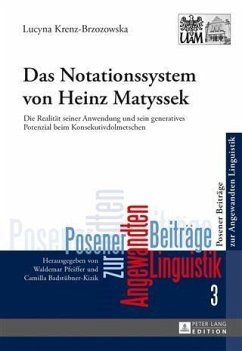 Das Notationssystem von Heinz Matyssek (eBook, PDF) - Krenz-Brzozowska, Lucyna