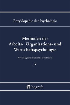 Methoden der Arbeits-, Organisations- und Wirtschaftspsychologie (B/III/3) (eBook, PDF)