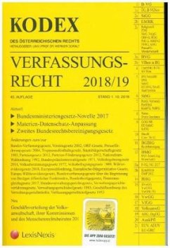Cover KODEX Verfassungsrecht 2018/19