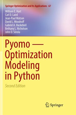 Pyomo ¿ Optimization Modeling in Python - Hart, William E.;Laird, Carl D.;Watson, Jean-Paul