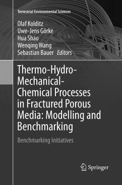 Thermo-Hydro-Mechanical-Chemical Processes in Fractured Porous Media: Modelling and Benchmarking