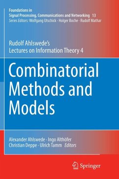 Combinatorial Methods and Models - Ahlswede, Rudolf