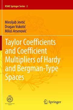 Taylor Coefficients and Coefficient Multipliers of Hardy and Bergman-Type Spaces - Jevtic, Miroljub;Vukotic, Dragan;Arsenovic, Milos