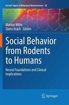 Cover Social Behavior from Rodents to Humans