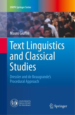 Text Linguistics and Classical Studies - Giuffrè, Mauro