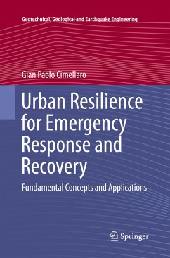 Urban Resilience for Emergency Response and Recovery - Cimellaro, Gian Paolo