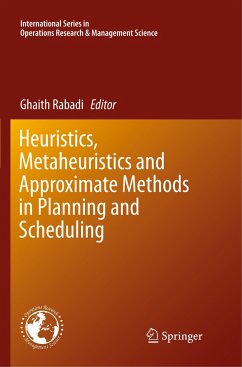 Heuristics, Metaheuristics and Approximate Methods in Planning and Scheduling