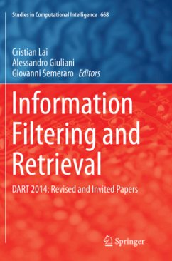 Information Filtering and Retrieval