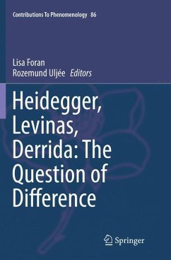 Heidegger, Levinas, Derrida: The Question of Difference