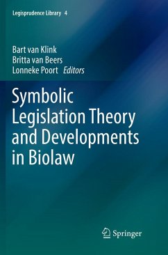 Cover Symbolic Legislation Theory and Developments in Biolaw