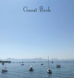 Guest Book, Guests Comments, Visitors Book, Vacation Home Guest Book, Beach House Guest Book, Comments Book, Visitor Book, Colourful Guest Book, Holiday Home, Retreat Centres, Family Holiday Guest Book, Sea and Boats (Hardback) - Publishing, Lollys