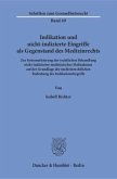 Indikation und nicht-indizierte Eingriffe als Gegenstand des Medizinrechts.