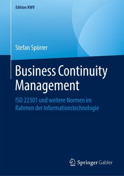 Business Continuity Management - Spörrer, Stefan