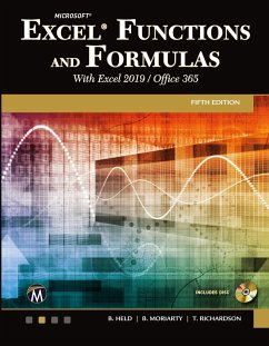 Microsoft Excel Functions and Formulas with Excel 2019/Office 365 - Held, Bernd;Moriarty, Brian;Richardson, Theodor