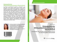 Osteopathische Wirksamkeitsforschung in Deutschland - Sumbauer, Hilde