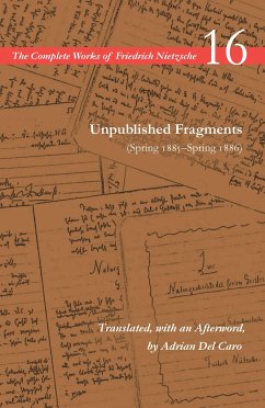 Unpublished Fragments (Spring 1885-Spring 1886) - Nietzsche, Friedrich