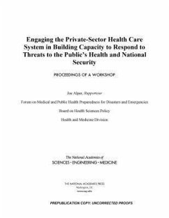 Engaging the Private-Sector Health Care System in Building Capacity to Respond to Threats to the Public's Health and National Security - National Academies of Sciences Engineering and Medicine; Health And Medicine Division; Board On Health Sciences Policy; Forum on Medical and Public Health Preparedness for Disasters and Emergencies