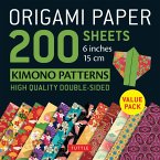 Origami Paper 200 Sheets Kimono Patterns 6 (15 CM): Tuttle Origami Paper: Double-Sided Origami Sheets Printed with 12 Patterns (Instructions for 6 Pro