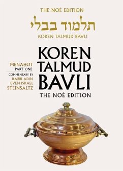 Koren Talmud Bavli, Noe Edition, Vol 35: Menahot Part 1, Hebrew/English, Large, Color - Steinsaltz, Adin