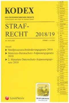 Cover KODEX Strafrecht 2018/19 (f. Österreich)